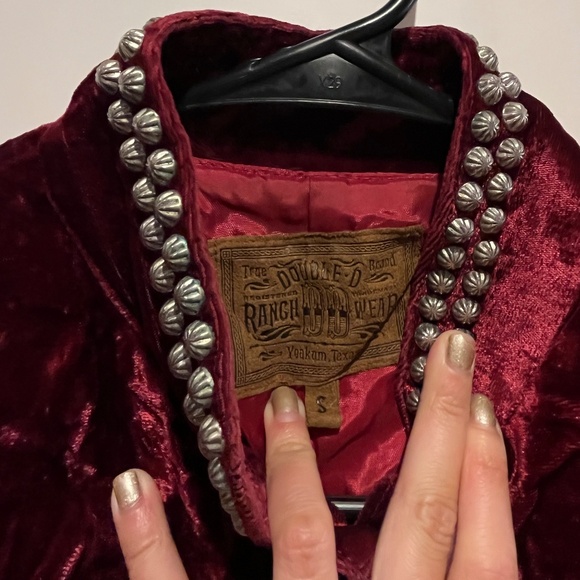 VINTAGE Double D Ranch Jacket & Skirt Suit in Red (Size S & XS) - Picture 4 of 7